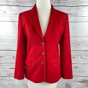 Pendleton red wool jacket petite